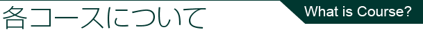 各コースについて